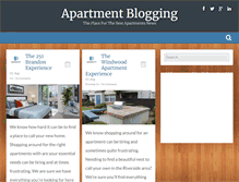 Tablet Screenshot of apartmentblogging.com